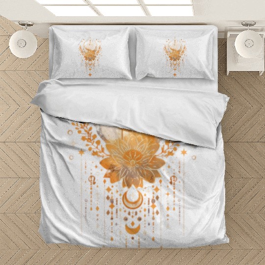 Celestial Lotus Moon Dreamcatcher Bedding Sets