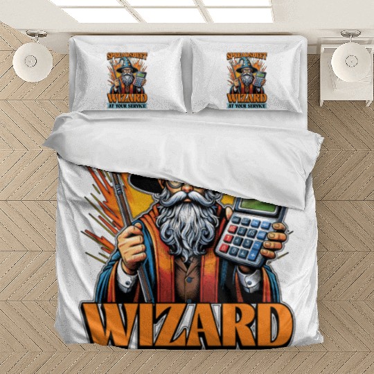 Accounting Spreadsheet Wizard Bookkeeper Auditor Bedding Sets