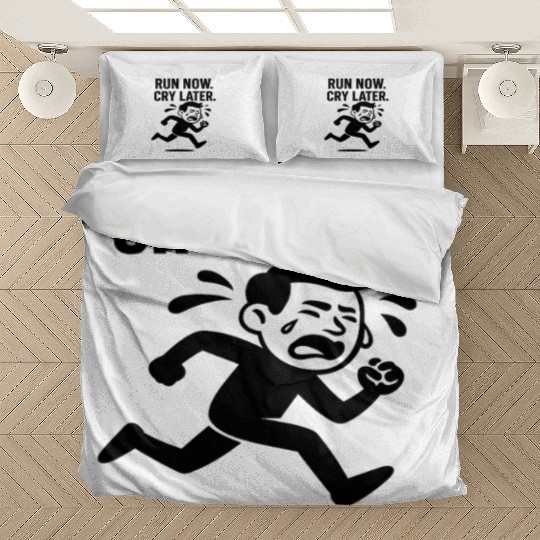Run Now Cry Later Funny Running Bedding Sets