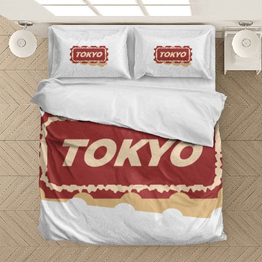 Tokyo Travel Ticket Bedding Sets