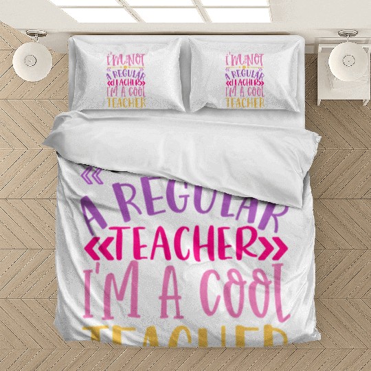 Cool Teacher - Funny Teacher Appreciation Gift Bedding Sets