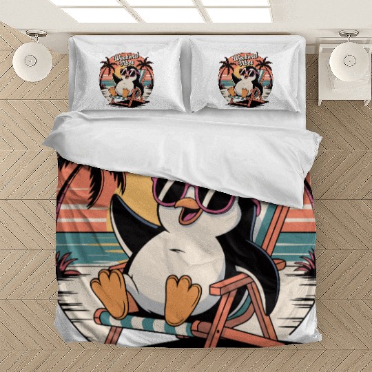 Chill Penguin Weekend Vibes Bedding Sets