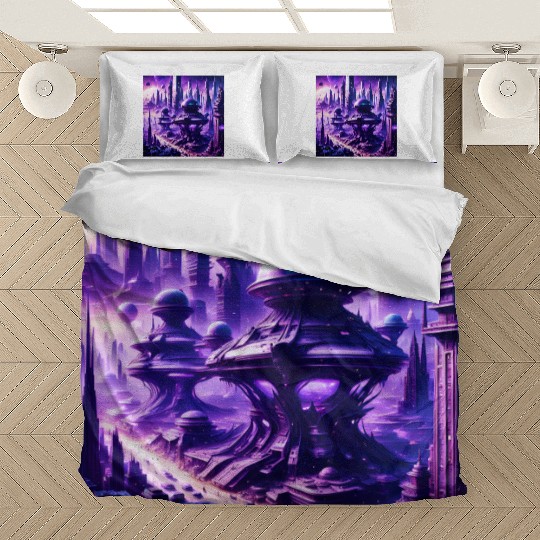 Futuristic Sci-FI Fantasy Alien Planet Bedding Sets