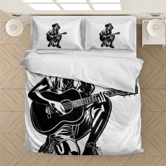Guitarist Girl Bedding Sets