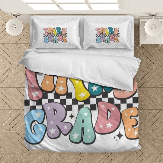 Colorful Starry Thank You Card Design Bedding Sets