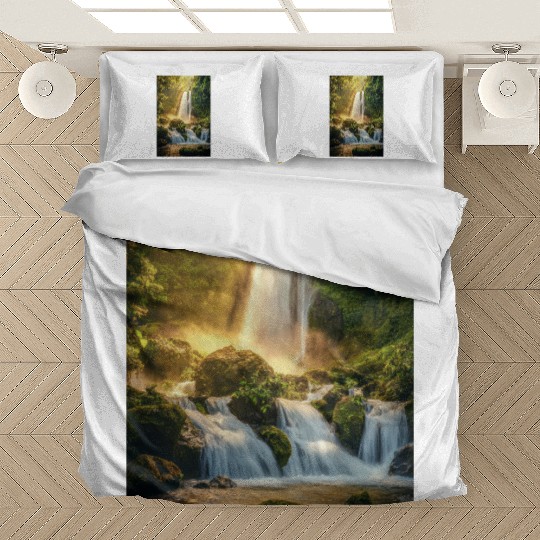 Sunrise Over Hidden Waterfall Bedding Sets