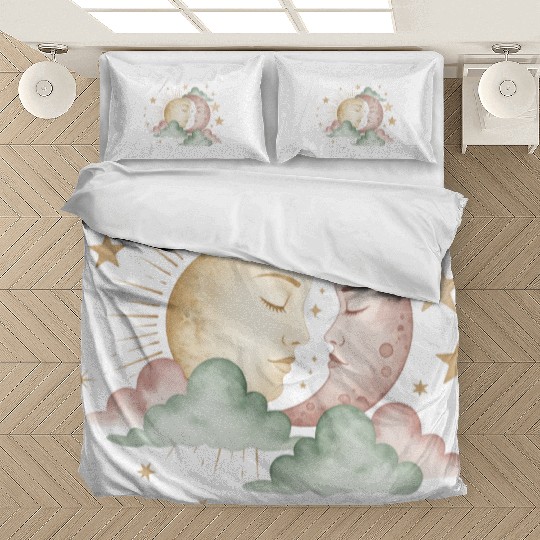 Sun & Moon Embrace Bedding Sets design