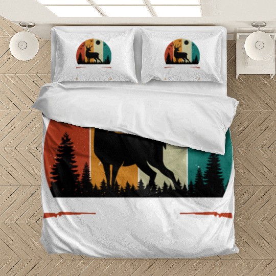 Funny Deer Hunting Bedding Sets
