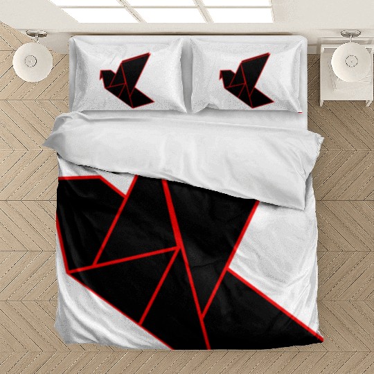 Origami Phoenix Outline Bedding Sets