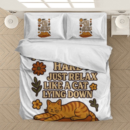 Relaxing Cat Nap Inspirational Design Bedding Sets