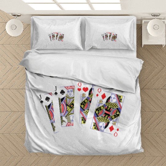 Pinochle Partner Blink Twice If You're Lost Bedding Sets