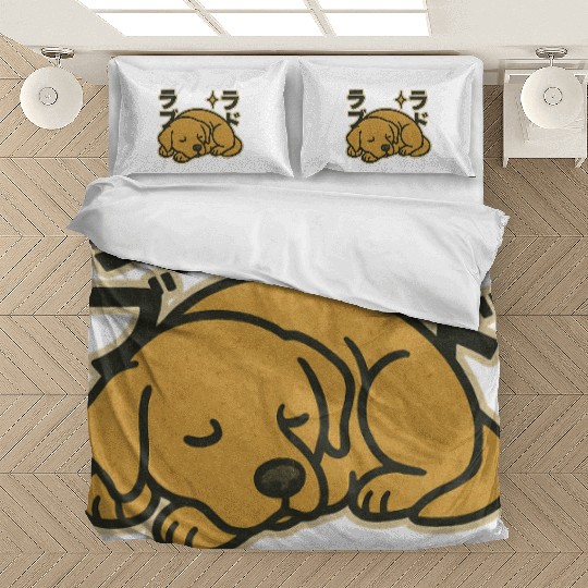 Sleeping Golden LabradorJapanese Bedding Sets