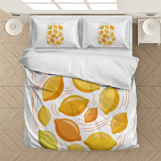 Lemon Pattern for Citrus Lovers Bedding Sets