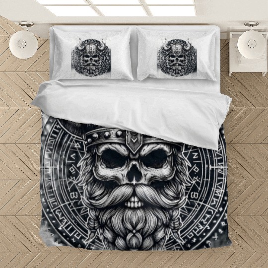 Viking Skull Warrior Design Bedding Sets