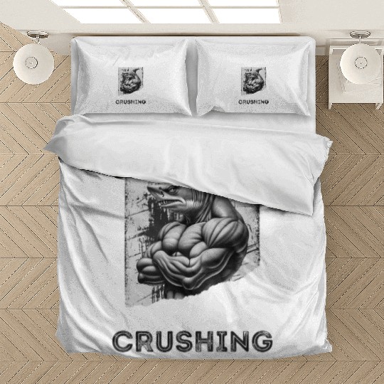 PUSHING LIMITS – Ripped Shark Gym Design Bedding Sets