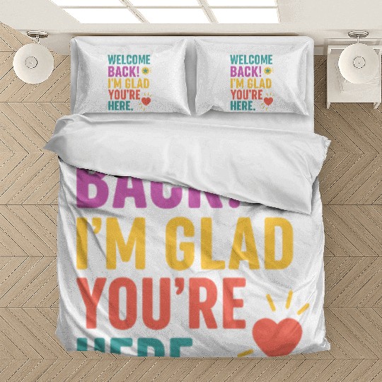Welcome Back To School, Teacher Appreciation Gift Bedding Sets