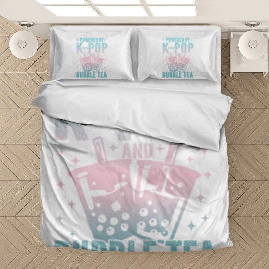 Powered by K-Pop and Bubble Tea | Cute Kawaii Boba Bedding Sets