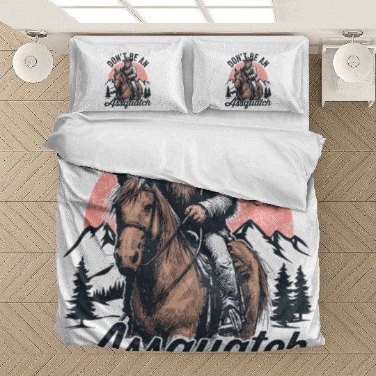 Don't be an Assquatch Bigfoot Wild West Aspquatch Bedding Sets