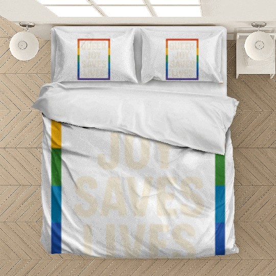 Queer Pride Queer Joy LGBTQ+ Affirmation Trans Bedding Sets