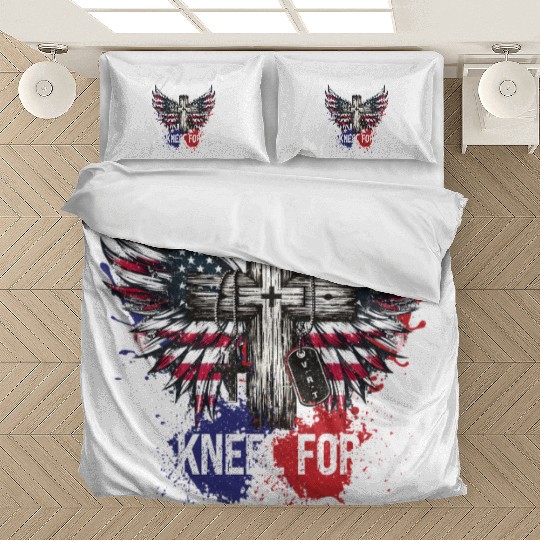 Wings Cross and Flag Patriotic Art Bedding Sets