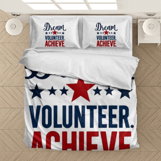 Dream Volunteer Achieve 2026 Inspiration Design  Bedding Sets