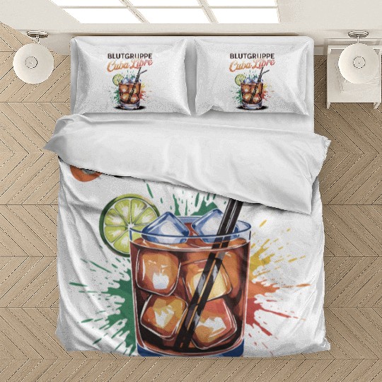 Blutgruppe Cuba Libre Cocktail Bartender Bedding Sets