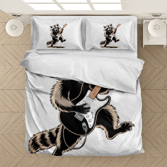 Raccoon Electric Guitar Bedding Sets