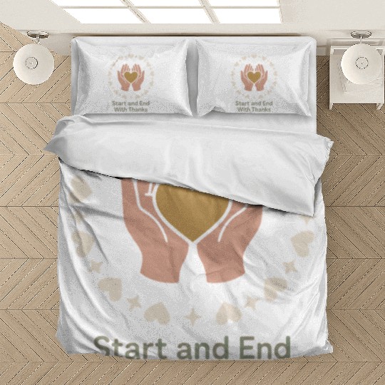 Gratitude Mindfulness Positive Affirmation Daily Bedding Sets