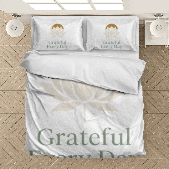 Gratitude Mindfulness Positive Affirmation Daily Bedding Sets