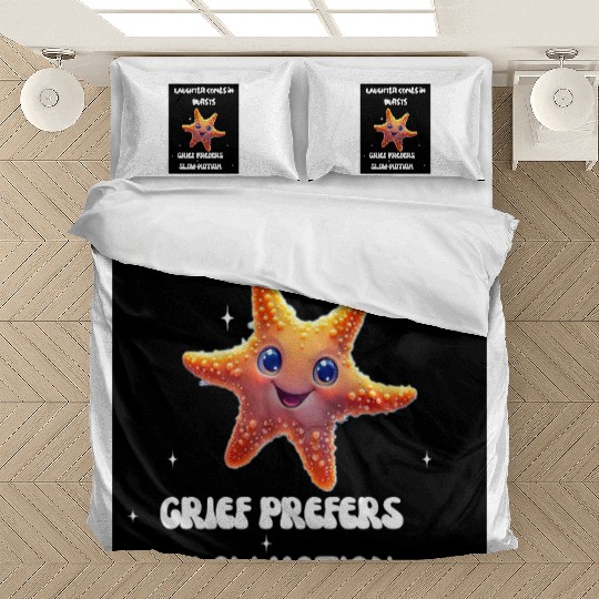 Whimsical Starfish with Playful Quotes Bedding Sets