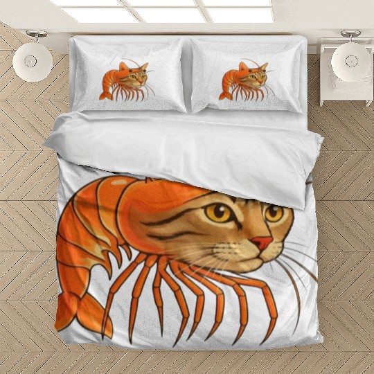 Trippi Troppi Italian Brainrot – Funny Shrimp Cat  Bedding Sets