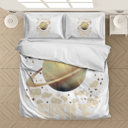 Saturn Ringed Planet Space  Bedding Sets