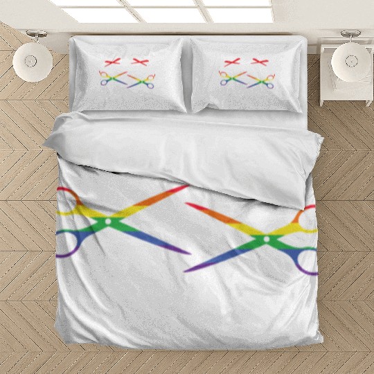 Funny Rock Paper Scissors LGBTQ Pride Bedding Sets