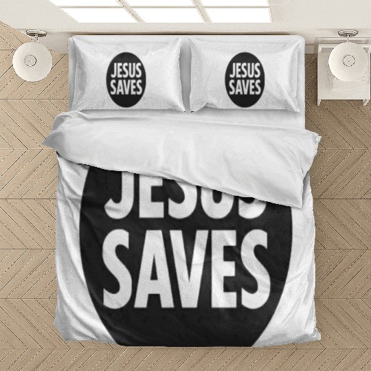 Jesus Saves Inspirational Icon Bedding Sets