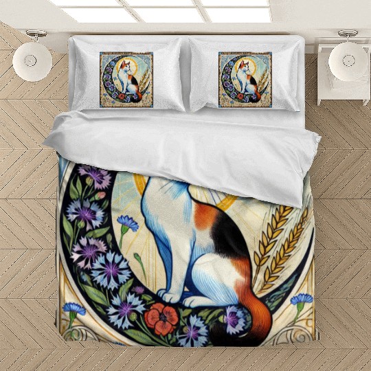 Celestial Calico Cat Art Design Bedding Sets