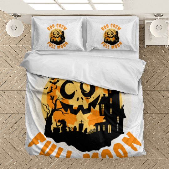 Halloween Boo Crew Full Moon Bedding Sets