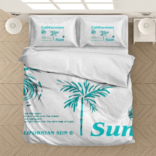 California Sun Fireworks Illustration Bedding Sets