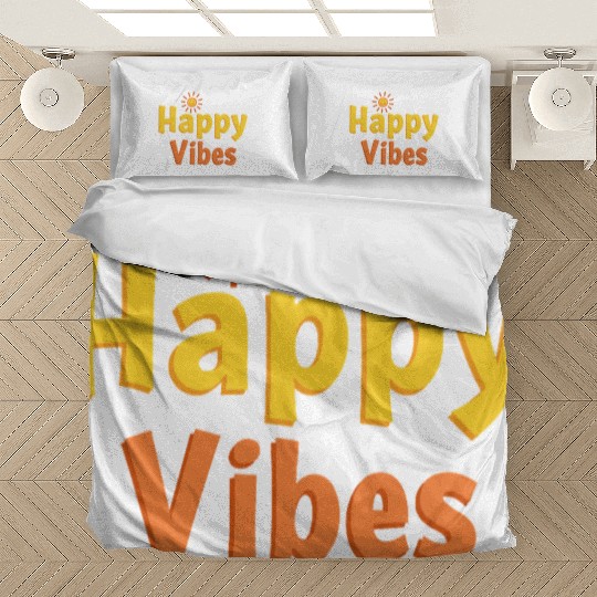 Joyful Sunshine Smile Typography Design Bedding Sets