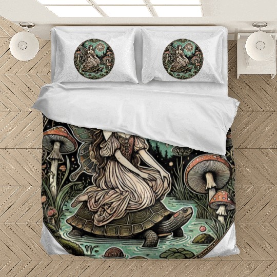 Enchanted Forest Fairy on Turtle Bedding Sets