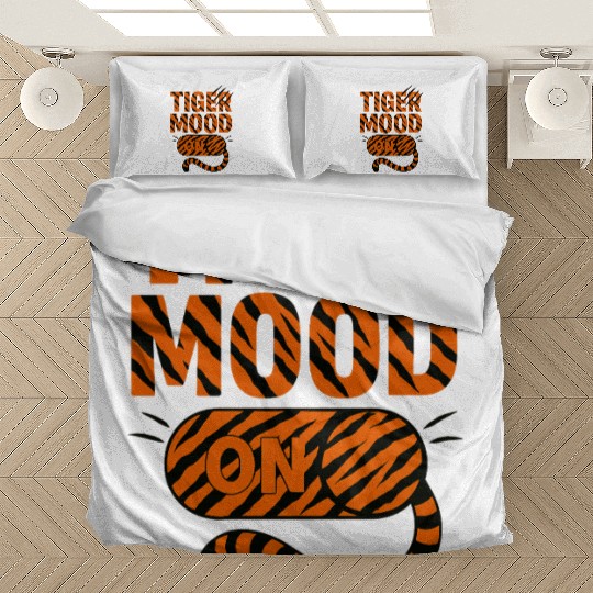 Wild Leopard Print Text Design Bedding Sets