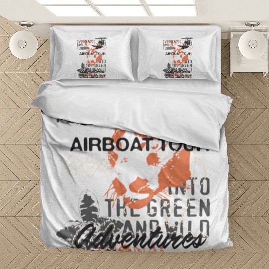 Airboat Alligator Tours Florida Everglades Bedding Sets