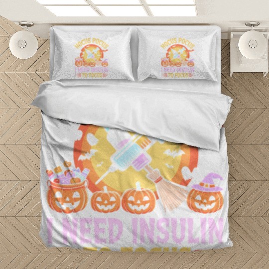 Diabetes Hocus Pocus I Need Insulin to Focus Boys Bedding Sets