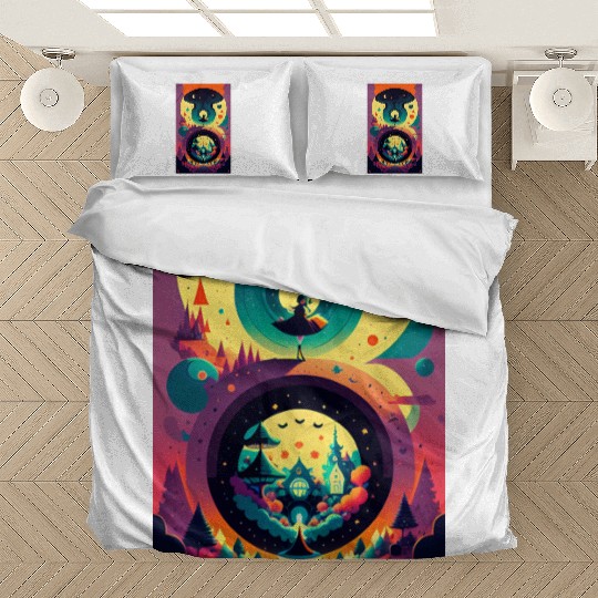 Dancing Alice on the Psychedelic Path Bedding Sets