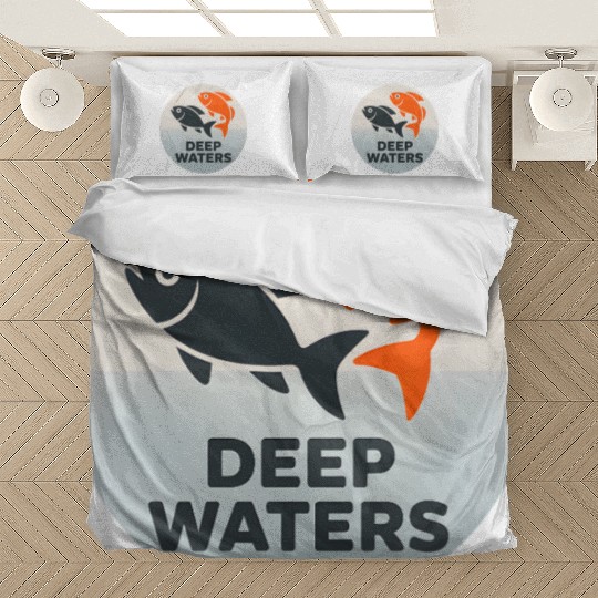 Deep Waters Fish Motif Design Bedding Sets