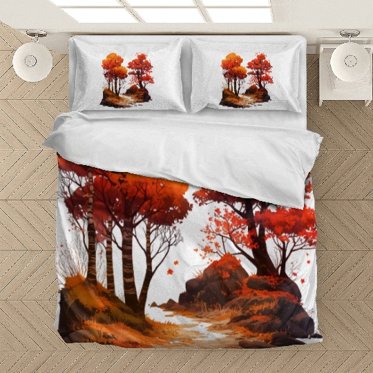 Autumn Forest Impression Artwork Bedding Sets