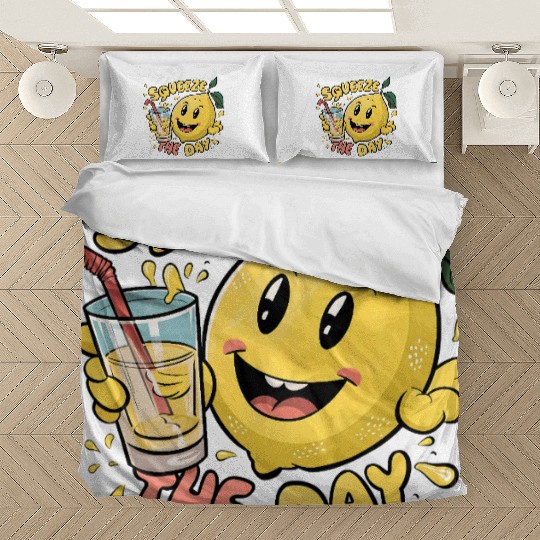 Squeeze The Day Lemon Cartoon Bedding Sets