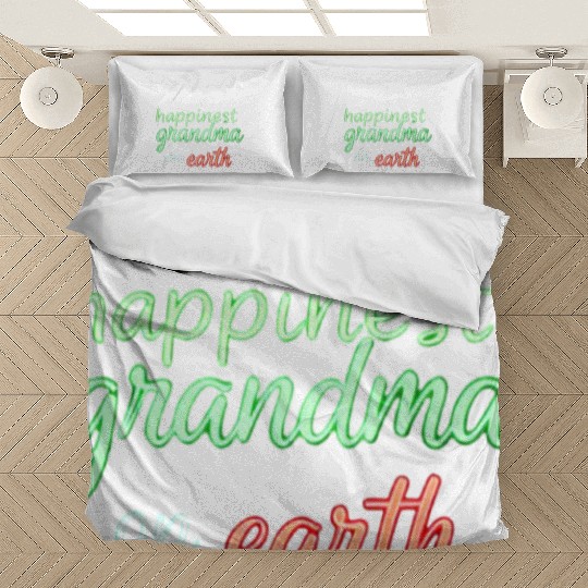 Happiest Grandma on Earth Neon Design Bedding Sets