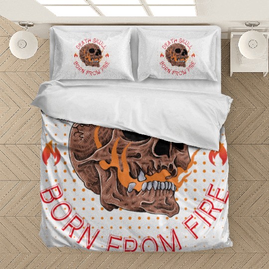 Burning Skull Death Skulle Graphic Bedding Sets