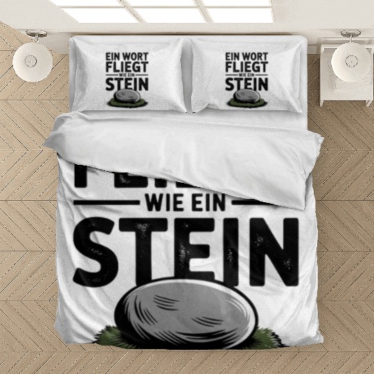 Do Not Disturb Rock Resting Peacefully on Grass Bedding Sets