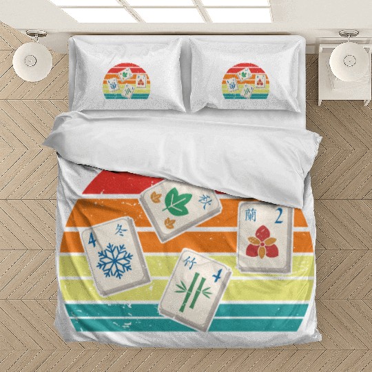 Retro Mahjong Gamer Bedding Sets